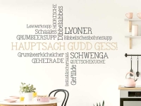 Wandtattoo Hauptsach gudd gess Begriffe