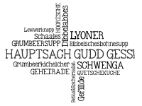 Wandtattoo Hauptsach gudd gess Begriffe Motivansicht