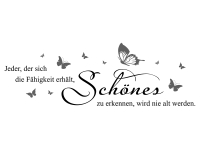 Wandtattoo Schönes erkennen Motivansicht