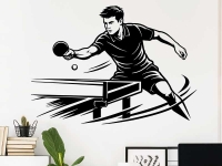Wandtattoo Tischtennisspieler