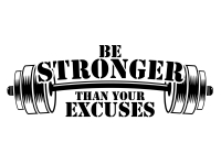 Wandtattoo Be stronger Motivansicht