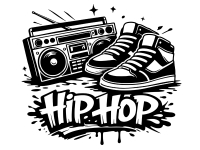 Wandtattoo Hip Hop Music Motivansicht