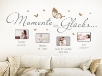 Wandtattoo Fotorahmen Momente des Glücks