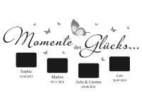 Wandtattoo Fotorahmen Momente des Glücks Motivansicht