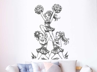 Wandtattoo Cheerleader Girls
