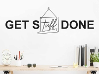 Wandtattoo Get stuff done