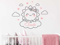 Wandtattoo Sonnenschein mit Wunschname
