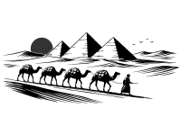 Wandtattoo Pyramiden Motivansicht