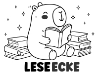 Wandtattoo Leseecke mit Capybara Motivansicht