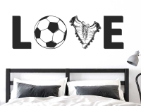 Wandtattoo Fußball Love