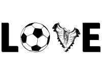 Wandtattoo Fußball Love Motivansicht