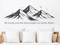 Wandtattoo Sei mutig und hab keine Angst