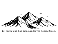 Wandtattoo Sei mutig und hab keine Angst Motivansicht