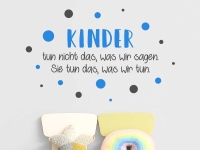 Wandtattoo Was Kinder tun