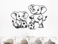 Wandtattoo Fußball Elefanten