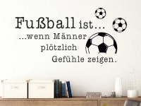 Wandtattoo Fußball ist...