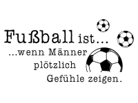 Wandtattoo Fußball ist... Motivansicht