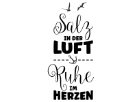 Wandtattoo Ruhe im Herzen Motivansicht
