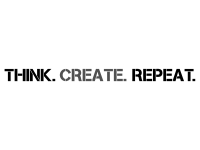 Wandtattoo Think Create Repeat Motivansicht
