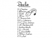 Wandtattoo Paella Motivansicht