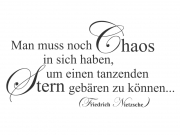 Wandtattoo Man muss noch Chaos... Motivansicht