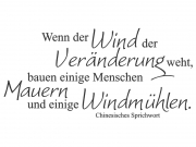 Wandtattoo Wenn der Wind der Veränderung... Motivansicht