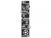 Wandtattoo Wandbanner Fußball Motivansicht