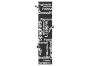 Wandtattoo Wandbanner Pasta Motivansicht