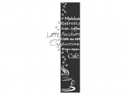 Wandtattoo Wandbanner Café Motivansicht