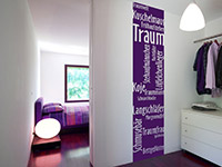 Wandtattoo Wandbanner Traum