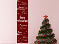 Wandtattoo Wandbanner Fröhliche Weihnachten