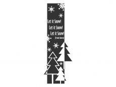 Wandtattoo Wandbanner Let it snow... Motivansicht