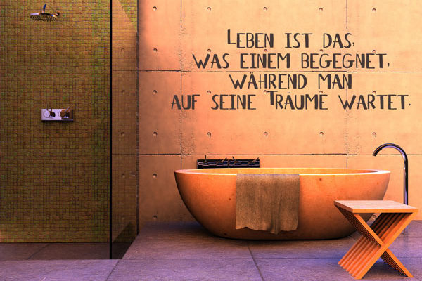 Wandtattoo Leben Träume
