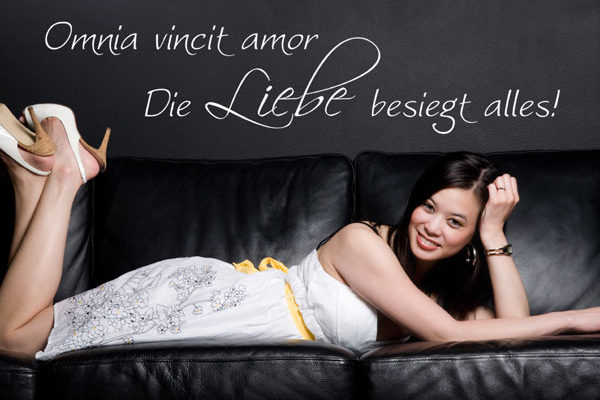 Wandtattoo lateinisches Sprichwort