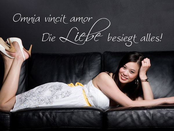 Wandtattoo lateinisches Sprichwort