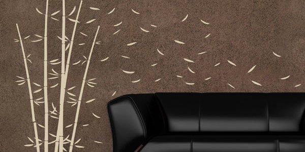 Wandtattoo Bambus im Wind