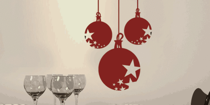 Festliche Weihnachtskugeln