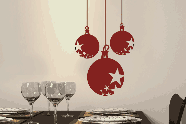 Festliche Weihnachtskugeln