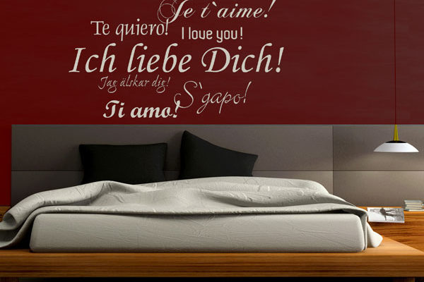 Wandtattoo Ich liebe dich