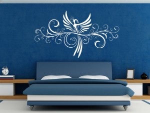 Wandtattoo Ranke Blau