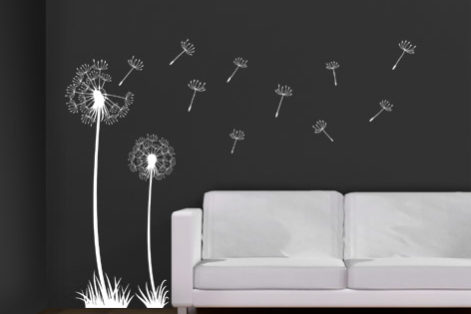 Wandtattoo Pusteblumen Original Wandtattoo Pusteblumen Original