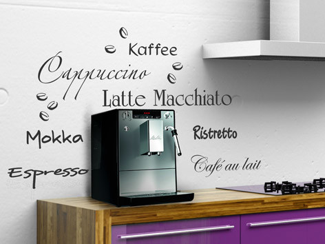 Wandtattoo Kaffee Variante 1