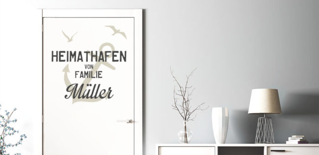 Wandtattoos auf Türen