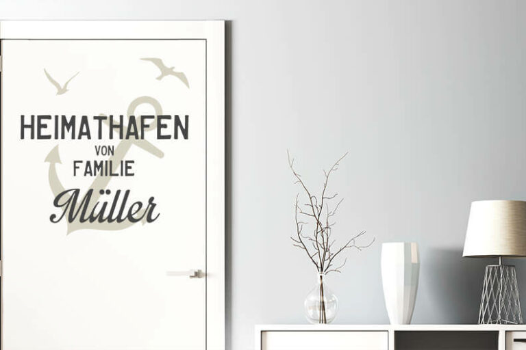 Wandtattoos auf Türen
